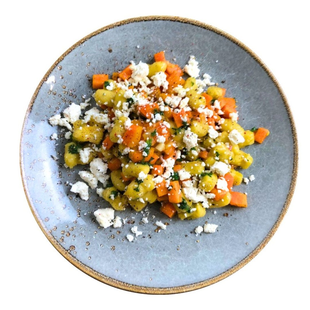Gnocchi mit Karotte und Fetakäse